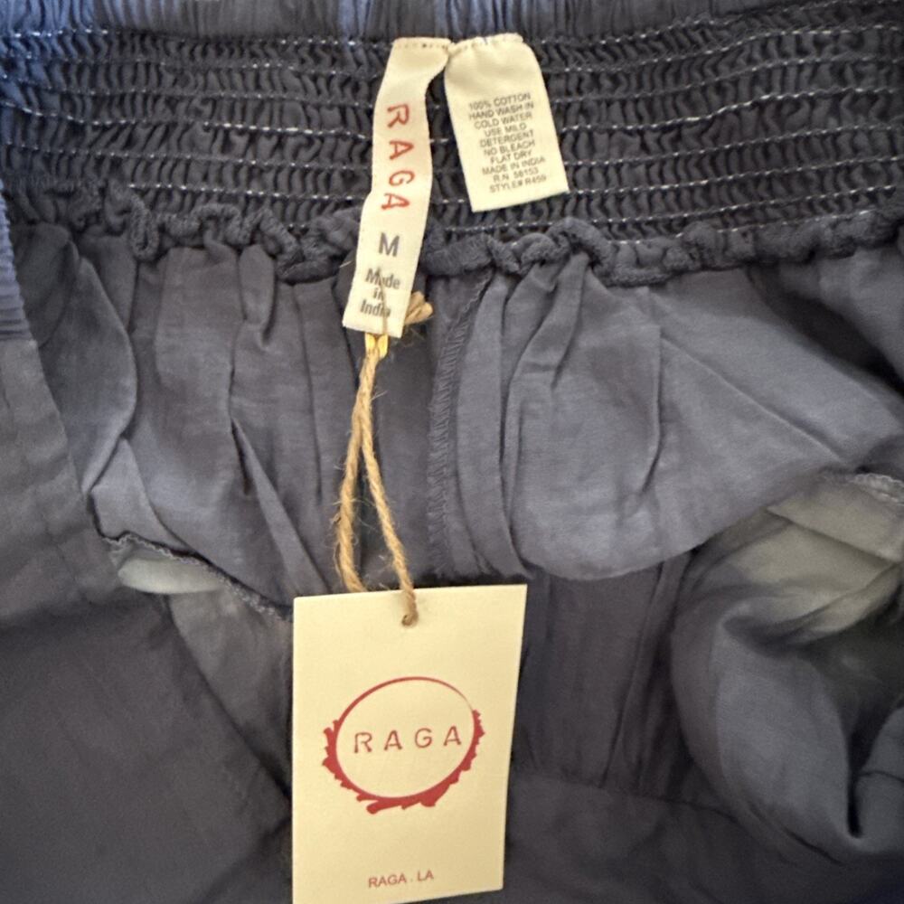 Raga Anthropologie Blue Ombre Eyelet Skort Lined Cotton Womens Medium M Boho - Picture 6 of 9